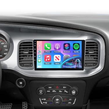 Imagem de [2G + 64G] Tela de 22.9 cm para Dodge Charger Radio 2011 2012 2013 2014 Android CarPlay Car Stereo, Wireless Car Play/Android Auto/EQ Audio/Bluetooth/SWC
