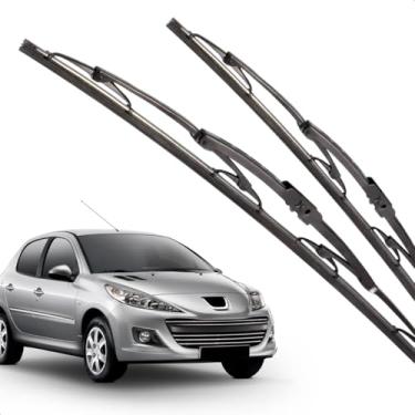 Imagem de Par Palheta Dianteira Limpadora de Para-brisa Peugeot 207 2008 A 2012 de Ferro