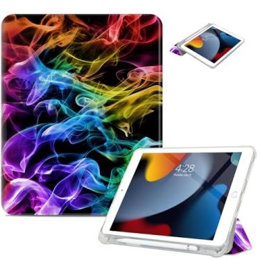 Imagem de Vimorco Capa para iPad 9ª/8ª/7ª geração, 10,2 polegadas, capa para iPad Pro de 10,5 polegadas, suporte de lápis, 2 suportes de visualização/suporte de digitação/fina para iPad Pro 10,5, capa para iPad