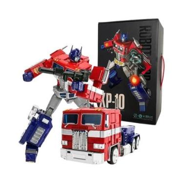 Imagem de 32cm liga transformação robô optimus prime figura de ação coleção mode