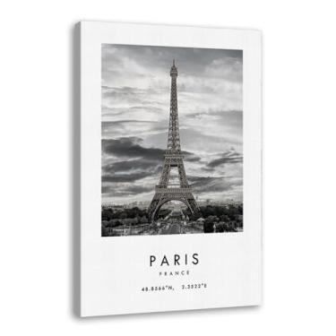 Imagem de Pôster de cidade preto e branco - impressão de viagem Roma Las Vegas Veneza Paris Sydney Amsterdã Amalfi Sanfrancisco Pintura em tela impressões de paisagem da cidade do mundo imagens de parede pôster