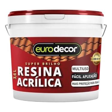 Imagem de Resina Acrílica Incolor 1L Base Água Incolor Euro decor Premium