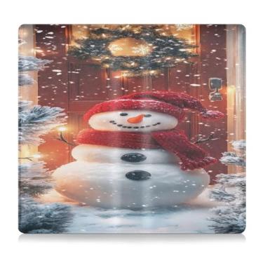 Imagem de CEBUGI Porta-luvas com porta-luvas de boneco de neve para organizador de documentos, 12,5 cm x 24 cm