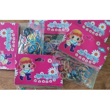 Imagem de Kit 150 Elasticos pequenos de silicone para cabelo - Poderosa Sempre, 