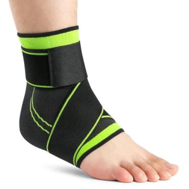 Imagem de Tornozeleira Ortopédica de Compressão Elástica Estabilizadora com Suporte Ajustável Antitorção
