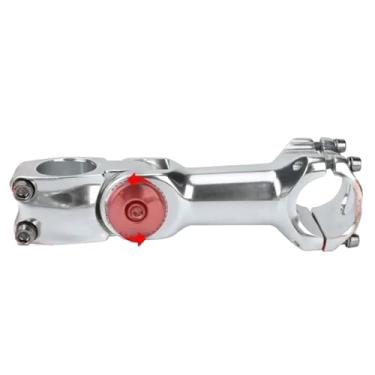 Imagem de Mesa ajustável para bicicleta 25,4/31,8 mm, guidão elevado para MTB, em alumínio, para bicicletas de montanha e trilhas.(31.8x120MM silver stem)