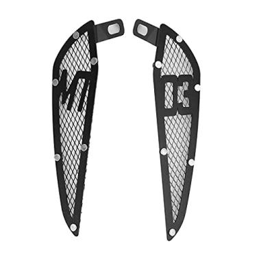 Imagem de Guarnição de alumínio para tanque de combustível de motocicleta, 2 peças, substituição para mt03 2020-2021 (Preta)