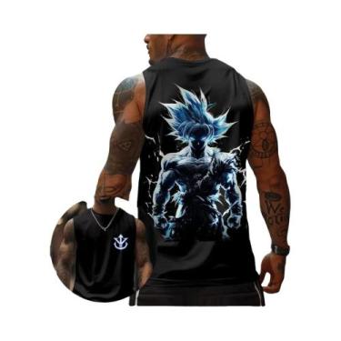 Imagem de Camiseta Regata Unissex De Algodão Dragon Ball Goku Anime Verão Estilo
