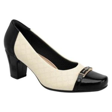 Imagem de Sapato Feminino Salto Médio Preto Off White Piccadilly 344002-01-Feminino