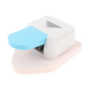 Imagem de Esquirla Perfurador de cantos para artesanato, furador de papel para scrapbooking, molde triangular para projetos de artesanato e confecção de cartões, Três Barras Horizontais
