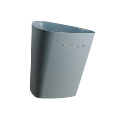 Imagem de Bothyi Lixeira moderna, leve e para uso doméstico, ideal para quarto, sala de estar, banheiro, escritório e dormitório, Azul