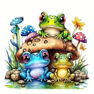 Imagem de Adesivos de vinil de PVC Three Frogs Decalques autoadesivos à prova d'água para carros, laptops, caminhões, motocicletas, parede, janela, bagagem, capa de arranhão, decoração de porta