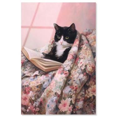 Imagem de Decoração de parede Cat Nap Chapter IV impressão acrílica para animais de estimação da Art Remedy, pronto para pendurar, 50 x 76 cm