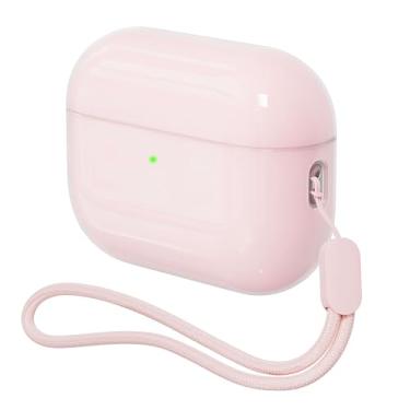 Imagem de Capa para AirPods Pro 2 Never-Sretch-Out DamonLight à prova de choque capa de silicone semi rígida compatível com Apple Airpods Pro 2ª geração (rosa)