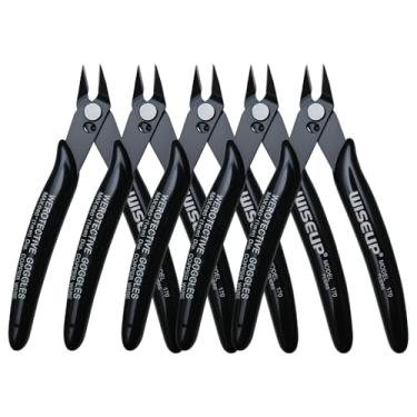 Imagem de WISEUP 5 peças de cortadores de fio pequenos, 170 cortadores de microdescarga com zíper lateral para fabricação de joias, eletrônicos, modelo Sprue, cobre macio