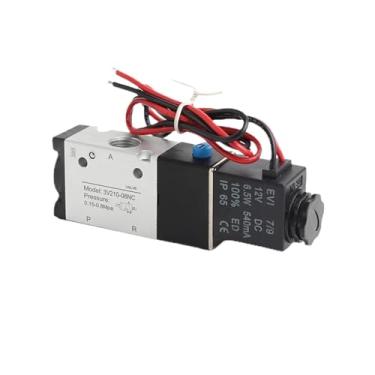 Imagem de Válvula solenoide pneumática 3V110-06NC 3V210-08 DC12V 24V AC220V 3-Way 2-bit válvula de controle de direção de ar válvula solenoide de gás (3V310-10NC)