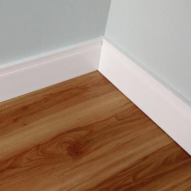 Imagem de Kit 7,2M Linear Rodapé de Poliestireno Frisado 12cmX2,40m - Casa Grass