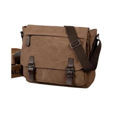 Imagem de Bolsa De Ombro Retro De Lona Grande Para Homens, Ideal Para Viagens De