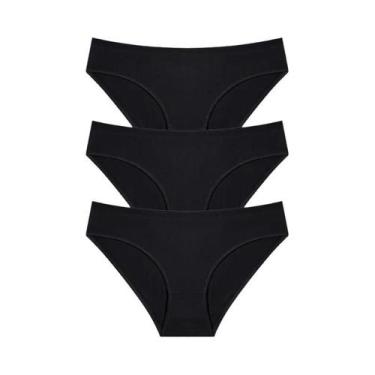 Imagem de Conjunto De Calcinhas De Algodão Femininas S-XL 8 Cores Sólidas Linger