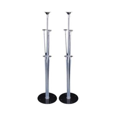 Imagem de 2 Conjuntos De Suporte Para Balões Runto Com Base Para Decoração De Ca