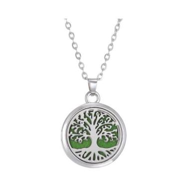 Imagem de Colar Difusor De Óleo Essencial Em Aço Inoxidável Para Mulheres, Pinge