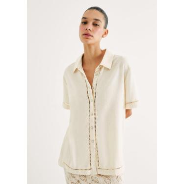 Imagem de Camisa Feminina Regular Laise e Linho-Feminino