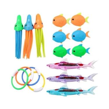 Imagem de Conjunto De Brinquedos De Mergulho Para Piscina Infantil: Peixe Torped