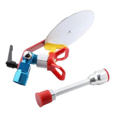 Imagem de IEUDNS Ferramenta guia de pulverização, acessório de substituição direta para pulverizador de tinta, haste de extensão metálica de 20 cm, ferramenta de