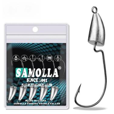 Imagem de 10 Peças De Anzóis Jig Head Para Iscas Macias, 1.75g-14g, Anzóis Para 