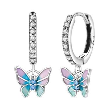 Imagem de Brincos De Estrela Do Mar Coloridos Em Prata Esterlina 925, Joias Fina