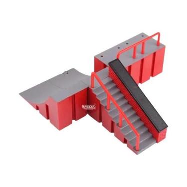 Imagem de Mini Rampa De Skate Para Dedos, Pista Com Degraus E Rampas, Combinação