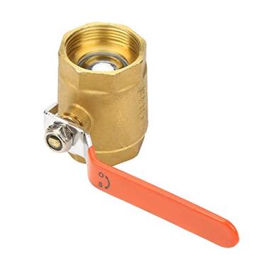 Imagem de EVGATSAUTO Válvula de Esfera DN40 Válvula de Esfera de Porta Completa de Latão para Aplicações de Desligamento e Controle para Sistemas de Tubulação de óleo HVAC de Gás de Abastecimento