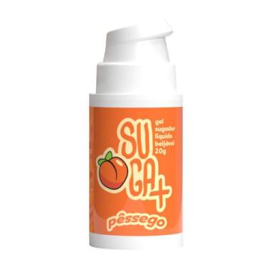 Imagem de Lucbrificante Suga+ Sugador Líquido Beijável Sexy Fantasy 20g Pêssego