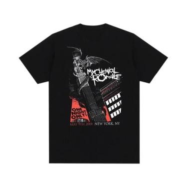 Imagem de Camiseta De Algodão Masculina E Feminina My Chemical Romance Mcr Band,