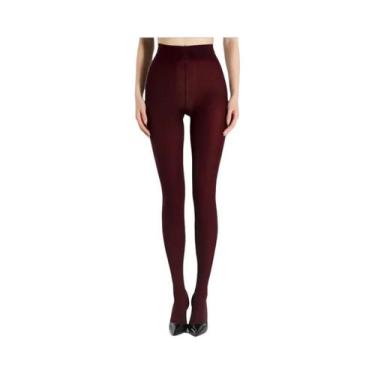 Imagem de Meia-calça Feminina Verde Oliva 80D De Veludo De Alta Elasticidade Tam