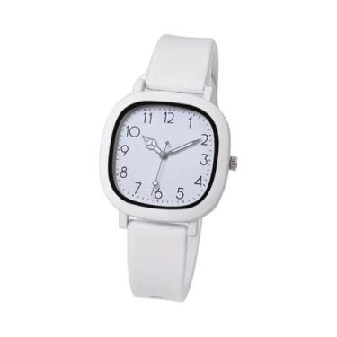 Imagem de Relógio Feminino Casual De Quartzo Com Pulseira De Silicone, Relógio D