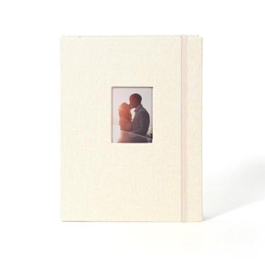 Imagem de Álbum de fotos com 2 peças, mini álbum de fotos para imagens de 5 x 7 cm, cáqui, comporta 208 fotos