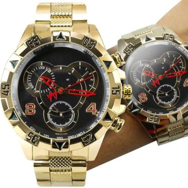 Imagem de Relogio Masculino Premium Aço Inoxidável Social Original Casual Presente Resistente