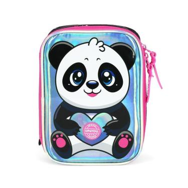 Imagem de Estojo Box 100 Pens Up4You Luxcel Panda Pink Preto-Feminino