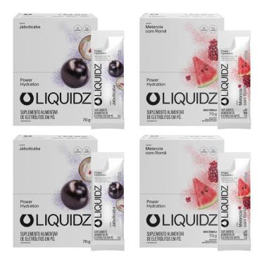 Imagem de LIQUIDZ® - Eletrólitos Zero Açúcar Jabuticaba e Melancia 56 Sachês-Unissex