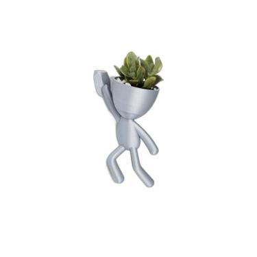 Imagem de Vasinho Para Decoração de Parede P - Bob Pendurado - Galanta, Prata