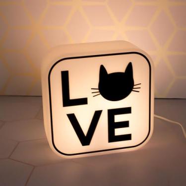 Imagem de Luminária Box Cat Lovers - Desembrulha, Bivolt