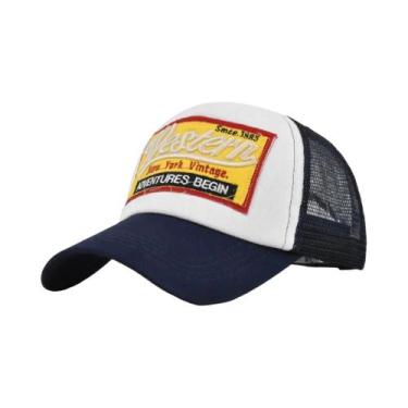 Imagem de Boné De Beisebol Estiloso Com Bordado Ocidental Em Tela, Modelo 1985, 