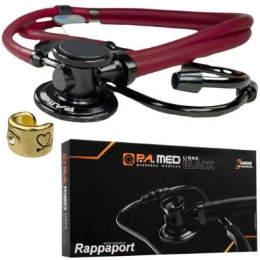 Imagem de Estetoscopio Rappaport Esteto Duplo Black Adulto Pediatrico - Love Sau
