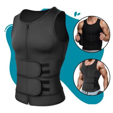 Imagem de Cinta Modeladora Masculina Regata Slim Compressão Diminuir Barriga Tamanho:XL