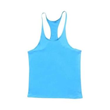 Imagem de Camiseta Regata Casual Para Treino Em Tamanho plus Para Homens, Cor Só