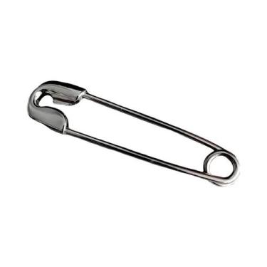 Imagem de Grande Alfinete De Segurança Ajustável De Metal Para Roupas, Jeans, Ve