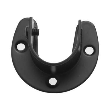 Imagem de Suporte Fixo De Aço Inoxidável Para Varão De Guarda-Roupa, Gancho Para