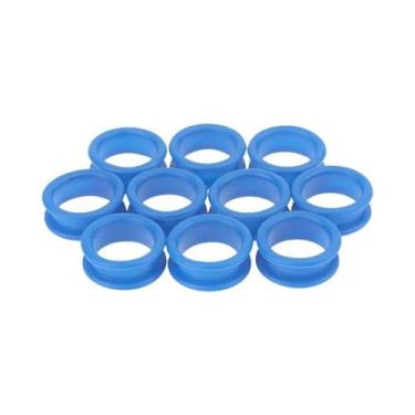 Imagem de Anéis De Silicone Macio Para Dedos Para Tesouras De Cabeleireiro 10 Pe