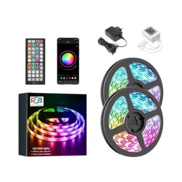 Imagem de Fita De LED Flexível RGB 5050 12V DC Bluetooth DIY Para Decoração De N